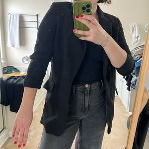 H&M Gathered-sleeve Jacket